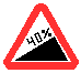 Знак 1.14 Крутой подъем Знак 1.14 Крутой подъем