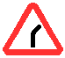 Знак 1.11.1&nbsp;Опасный поворот