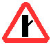 Знак 2.3.4&nbsp;Примыкание второстепенной дороги
