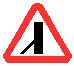 Знак 2.3.7&nbsp;Примыкание второстепенной дороги