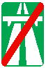 Знак 5.2&nbsp;Конец автомагистрали